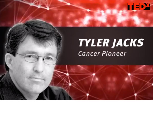 Life Lessons from 34 Years of Fighting Cancer - inspirational talk from our own fearless leader Tyler Jacks at TEDxCambridge. <a href="http://www.tedxcambridge.com/portfolio-item/tyler-jacks/" style="color: #6699FF">Watch video</a>